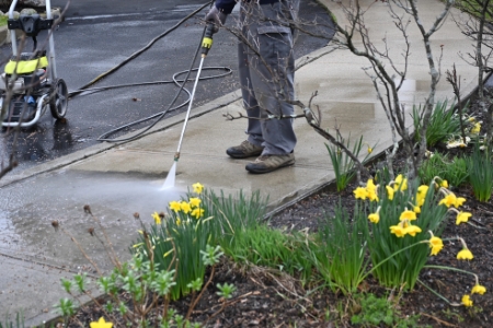 Sidewalk cleaning for homeowners how to prevent slips and green buildup
